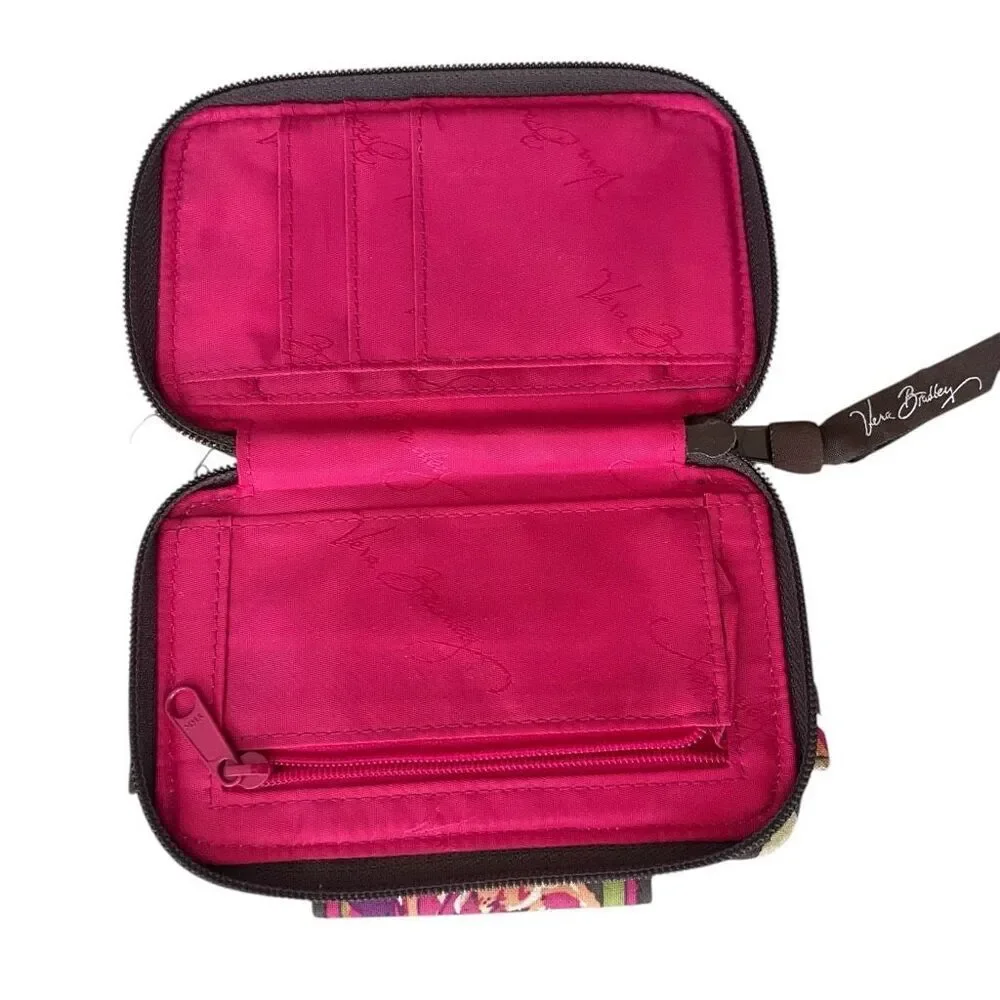 Vera Bradley English Rose Wallet ID Billfold Quilted Carry It All - Picture 3 of 3